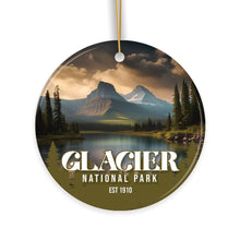 Load image into Gallery viewer, Glacier National Park Retro Ornament, Montana Souvenir and Travel Gift