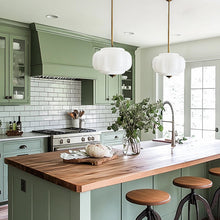 Load image into Gallery viewer, Handcrafted Bulbous Milk Glass Pendant