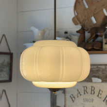 Load image into Gallery viewer, Handcrafted Bulbous Milk Glass Pendant