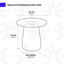 Carregar imagem no visualizador da galeria, Glass Cobblestone Table