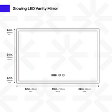 Carregar imagem no visualizador da galeria, Glowing LED Vanity Mirror