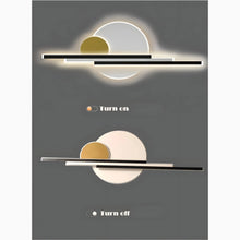 Load image into Gallery viewer, Black/Gold Modern Outdoor Waterproof Aluminum LED Wall lamp For Garden