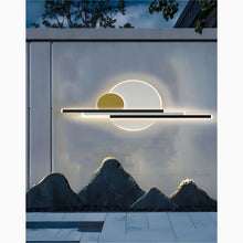 Load image into Gallery viewer, Black/Gold Modern Outdoor Waterproof Aluminum LED Wall lamp For Garden