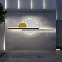 Load image into Gallery viewer, Black/Gold Modern Outdoor Waterproof Aluminum LED Wall lamp For Garden