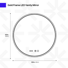 Carregar imagem no visualizador da galeria, Gold Frame Vanity Mirror