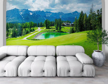Carregar imagem no visualizador da galeria, Golf Course Mountain View Wallpaper. #6767