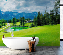 Carregar imagem no visualizador da galeria, Golf Course Mountain View Wallpaper. #6767