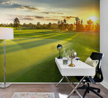Carregar imagem no visualizador da galeria, Golf Course Wallpaper. Sunset Over Golf Course. #6747