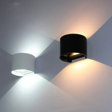 Load image into Gallery viewer, Black/White Outdoor Waterproof Aluminum Cube Shape LED Wall Lamp For Garden