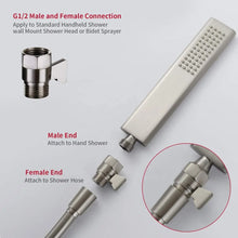 Cargar imagen en el visor de la galería, Water Flow Control Valve Brass G1/2 shower Flow Restrictor Adjustable Water Volume for HandHeld Shower Head Shut Off Valve