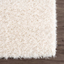 Cargar imagen en el visor de la galería, Faina Solid Cream Shag Rug Washable