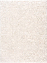 Cargar imagen en el visor de la galería, Faina Solid Cream Shag Rug Washable