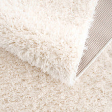 Cargar imagen en el visor de la galería, Faina Solid Cream Shag Rug Washable