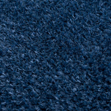 Carregar imagem no visualizador da galeria, Faina Solid Dark Blue Shag Rug Washable