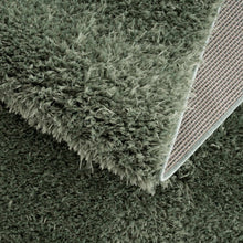 Carregar imagem no visualizador da galeria, Faina Solid Green Shag Rug Washable