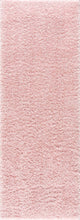 Carregar imagem no visualizador da galeria, Faina Solid Pink Shag Rug Washable