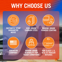 Load image into Gallery viewer, Anti Rattle Hitch Tightener 2 Inch