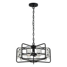 Carregar imagem no visualizador da galeria, 4-Light Golden or Black Modern Crystal Island Pendant Light