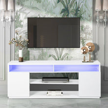 Load image into Gallery viewer, Modern 68 Inch TV Stand Media Console with LED Lights for Living Room