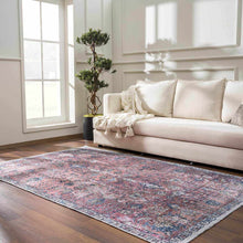 Load image into Gallery viewer, Burgundy Holi-2303 Washable Area Rug