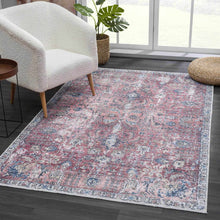 Load image into Gallery viewer, Burgundy Holi-2303 Washable Area Rug