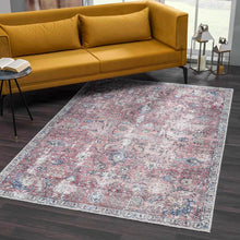 Load image into Gallery viewer, Burgundy Holi-2303 Washable Area Rug