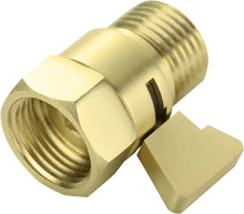 Cargar imagen en el visor de la galería, Water Flow Control Valve Brass G1/2 shower Flow Restrictor Adjustable Water Volume for HandHeld Shower Head Shut Off Valve
