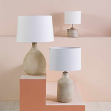 Carregar imagem no visualizador da galeria, Quezon Beige Resin Table Lamp