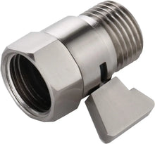 Cargar imagen en el visor de la galería, Water Flow Control Valve Brass G1/2 shower Flow Restrictor Adjustable Water Volume for HandHeld Shower Head Shut Off Valve