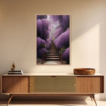 Load image into Gallery viewer, Beautiful Wisteria Garden Walkway Path Wall Art, Fine Art Print, Wall Poster, Wall Print