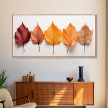 Carregar imagem no visualizador da galeria, Autumn Leaves Photography Study, Framed Canvas Print, Fall Decor, Autumn Decor, Fall Centerpiece, Seasonal Art, Fall Centerpiece, Fall Art