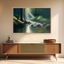 Cargar imagen en el visor de la galería, Colorful Watercolor Art, Framed Canvas Print, unique wall art, framed wall art, Landscape watercolor