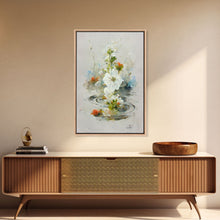 Cargar imagen en el visor de la galería, Flower Market Print, Botanical Wall Art, Floral Drawing Posters, Custom Wall Art, Canvas Print, Flower Pattern Wall Art