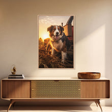 Load image into Gallery viewer, Bernese Mountain Dog Wall Print, Dog Wall Art, Farmhouse Wall Art, Wall Art, Framed Wall Art, Framed Canvas. Wall Print, Wall Canvas