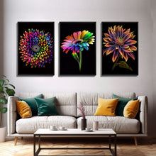 Load image into Gallery viewer, Botanical Canvas Print Set of 3 - Botanical Illustration - Botanical Art Print - Art Prints - Botanical Print Set of 3 - Botanical Wall Art