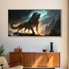 Carregar imagem no visualizador da galeria, Fenrir, Fenrisúlfr, Norse Mythology, Hróðvitnir, Vánagandr, Vanargand, Fantasy Wolf Art, Nordic Fantasy Art