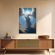 Load image into Gallery viewer, Angel Art, Framed Wall Art, Canvas Print, Angelic Art, Angel Painting, Angel Rising To The Heavens