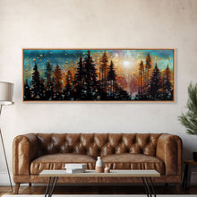 Carregar imagem no visualizador da galeria, Abstract Painting Of A Forest Fire, Canvas Print, Framed Canvas Art, Living Room Decor, Above Sofa Painting, Centerpiece Art