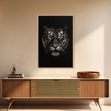 Load image into Gallery viewer, Beautiful Tiger Portrait Art Print, Framed Wall Art, Canvas Print, Big Cat Art, Tiger Painting