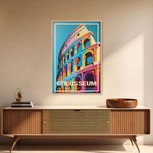 Load image into Gallery viewer, Colosseum, Rome Wall Art, Italy Travel Poster, Europe Wall Art, Travel Wall Print, Travel Poster, Travel Wall Art, Canvas Wall Print