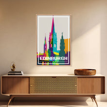 Load image into Gallery viewer, Edinburgh Travel Poster, Europe Wall Art, Scotland Art Print, Travel Wall Print, Travel Poster, Travel Wall Art, Canvas Wall Print