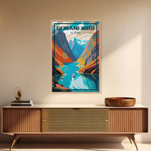 Load image into Gallery viewer, Geirangerfjord Wall Art, Norway Travel Poster, Europe Wall Poster, Travel Wall Print, Travel Poster, Travel Wall Art, Canvas Wall Print