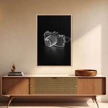 Carregar imagem no visualizador da galeria, Camera Wall Art, Photography Art, Craft Room Wall Decor, Minimalist Print, Wall Decor, Canvas Print, Wall Art, Framed Canvas