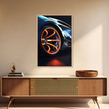 Carregar imagem no visualizador da galeria, Car Guy Wall Art, Exotic Super Car Deep Dish Rims, Office or Man Cave Art, Automotive Photography, Sports Car Wall Art
