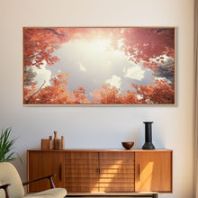 Carregar imagem no visualizador da galeria, Forest Art, Trees Wall Art, Autumn Art Print, Panoramic Art, Wall Art, Canvas Art, Landscape Art, Farmhouse Art, Dining Room Decor, RV Decor