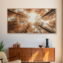 Carregar imagem no visualizador da galeria, Forest Art, Trees Wall Art, Fall Art Print, Panoramic Art, Wall Art, Canvas Art, Landscape Art, Wall Art Prints, Entryway Prints, RV Decor