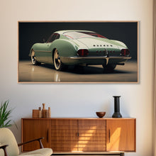 Load image into Gallery viewer, Classic Car Wall Art, Car Art, Automotive Art, Panoramic Art, Wall Art, Canvas Art, Landscape Art, Landscape Print, Gift For Car Lovers