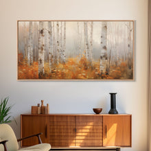 Carregar imagem no visualizador da galeria, Forest Wall Art, Autumn Wall Art, Tree Wall Art, Panoramic Art, Wall Art, Canvas Art, Landscape Art, Landscape Print, Farmhouse Wall Art