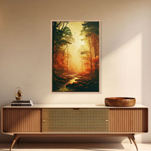 Carregar imagem no visualizador da galeria, Forest Wall Art, Trees Art Print, Sunset Print, Canvas Print, Wall Art, Vertical Art, Nature Lover Gift, Camper Wall Decor, Country Wall Art