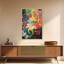 Cargar imagen en el visor de la galería, Flowers Wall Print, Floral Art, Calla Lily Print, Spring Art, Canvas Print, Wall Art, Vertical Art, Congratulations Gift, Country Home Art